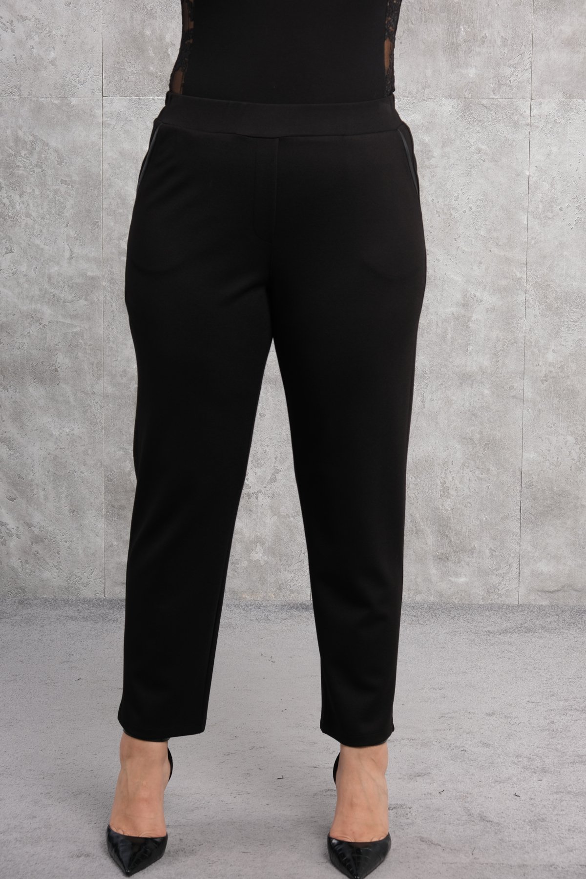 Plus Size Pants-Black