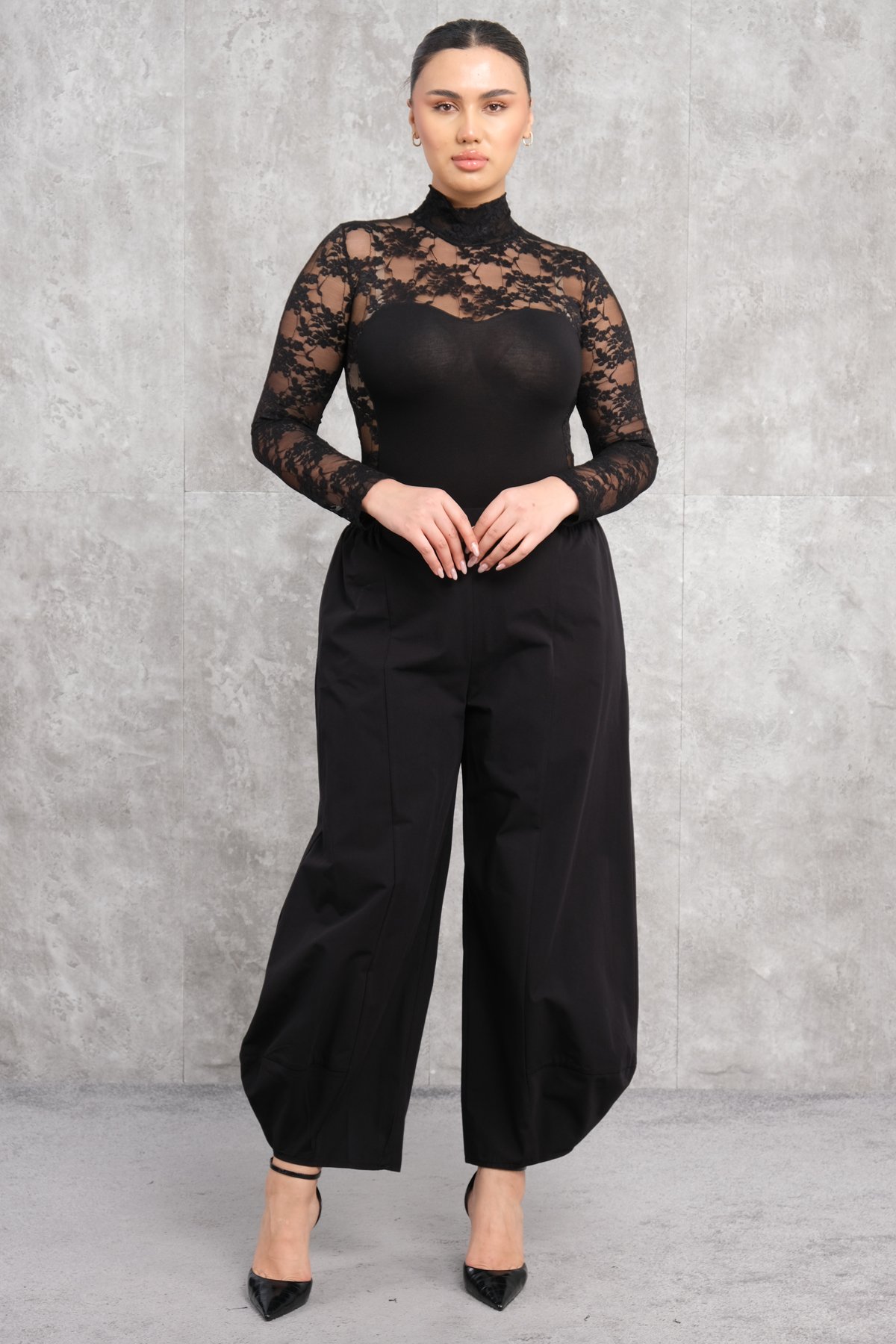 Plus Size Pants-Black