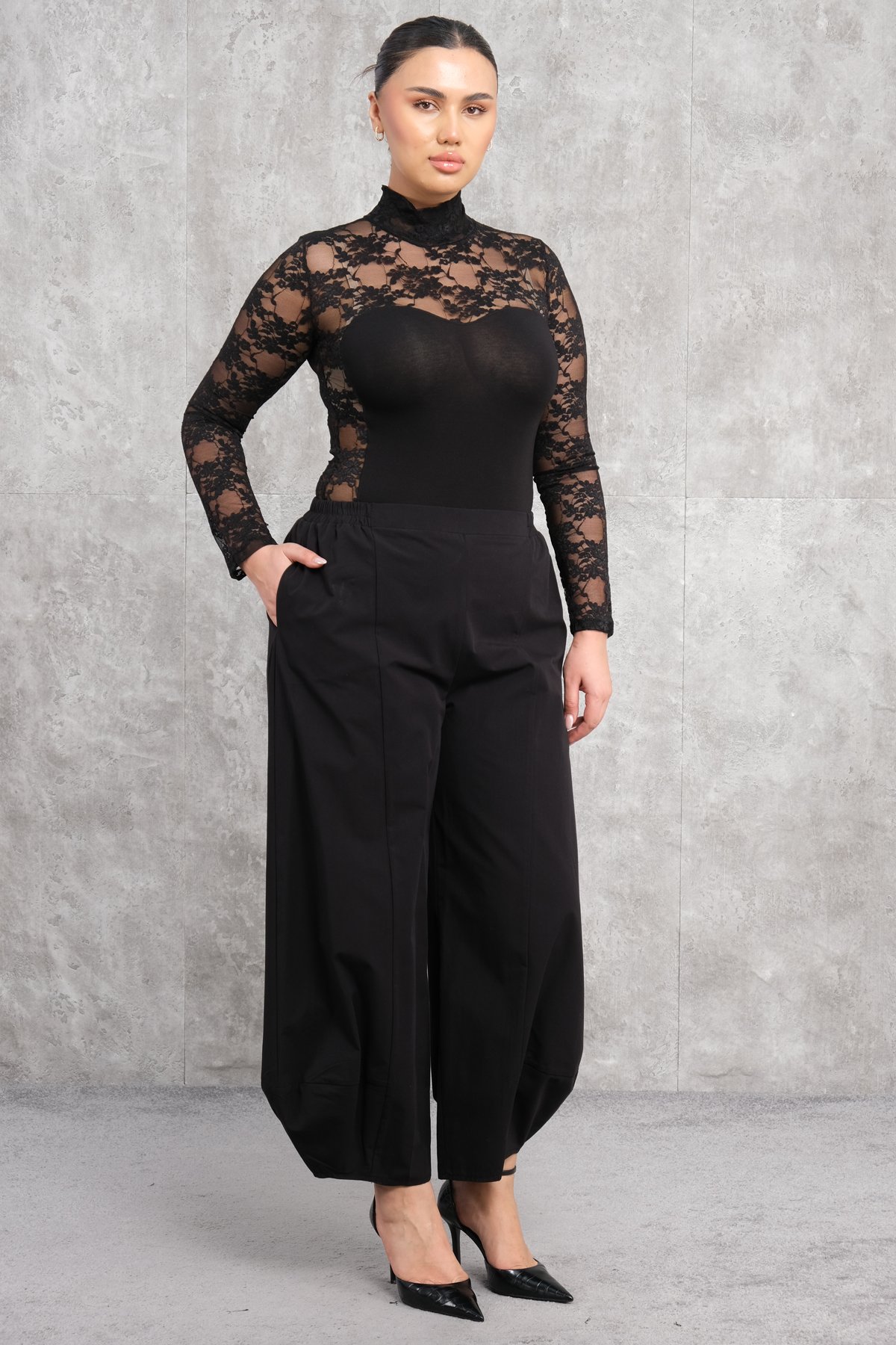Plus Size Pants-Black