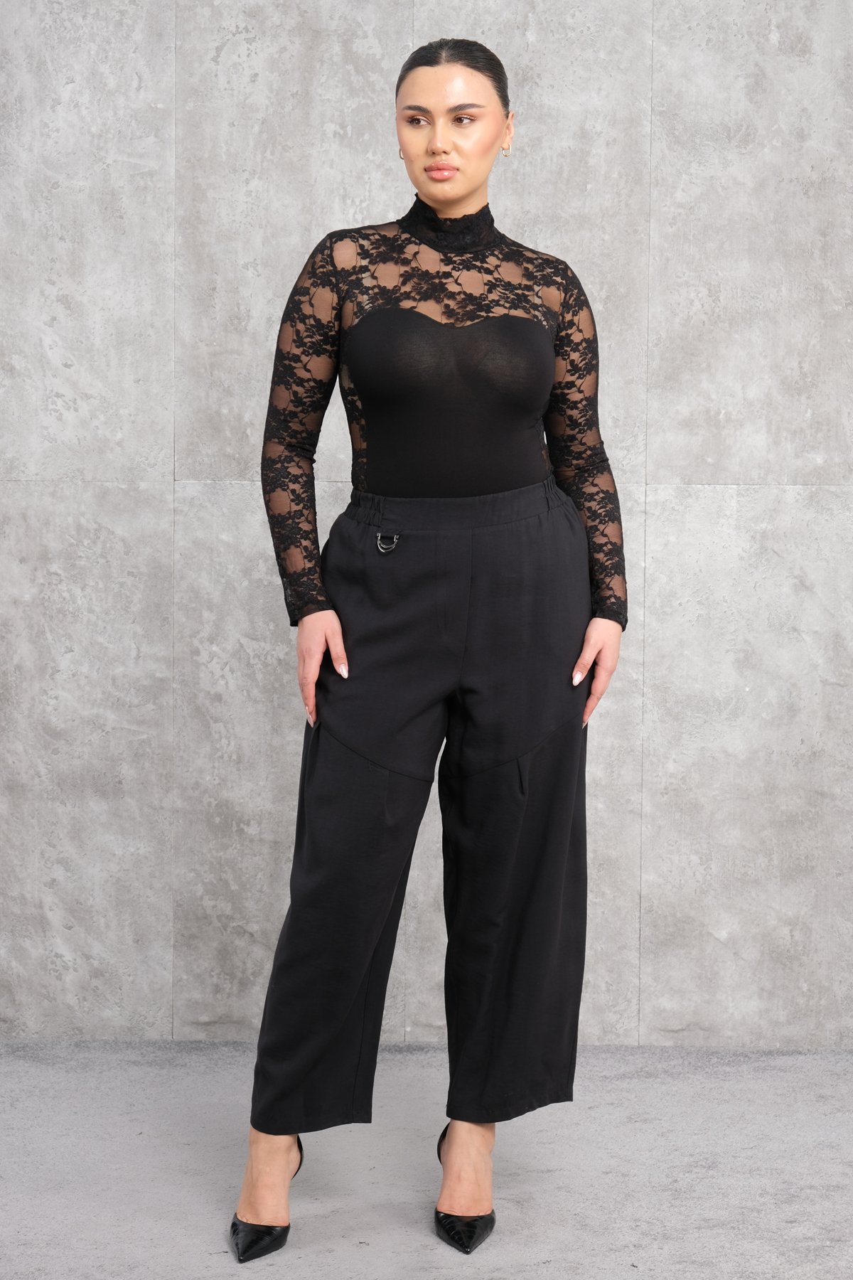 Plus Size Pants-Black