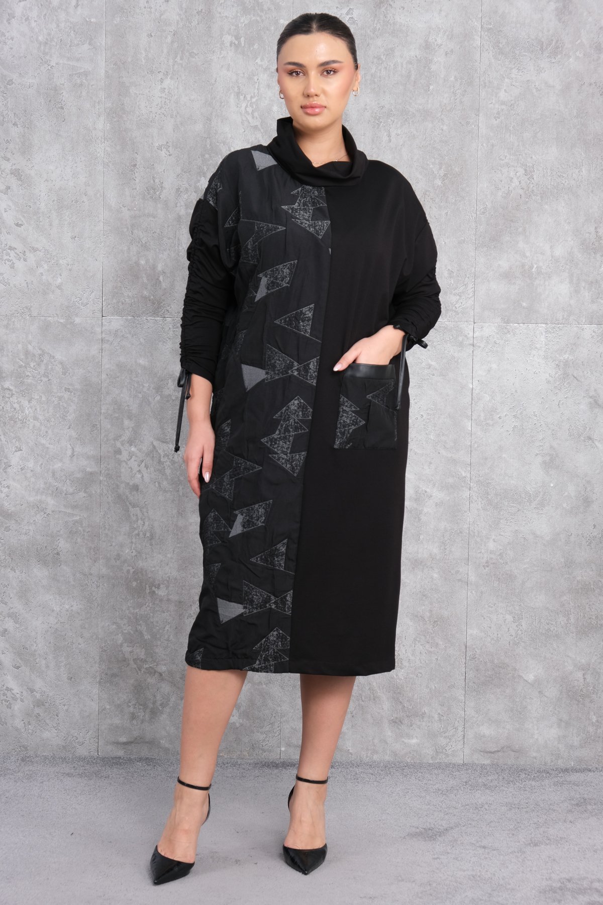 Plus Size Dress-Black