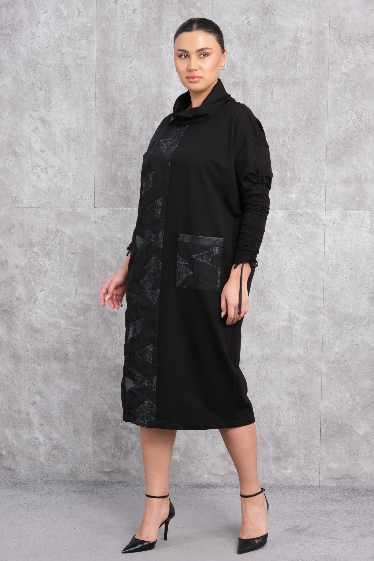 Plus Size Dress-Black