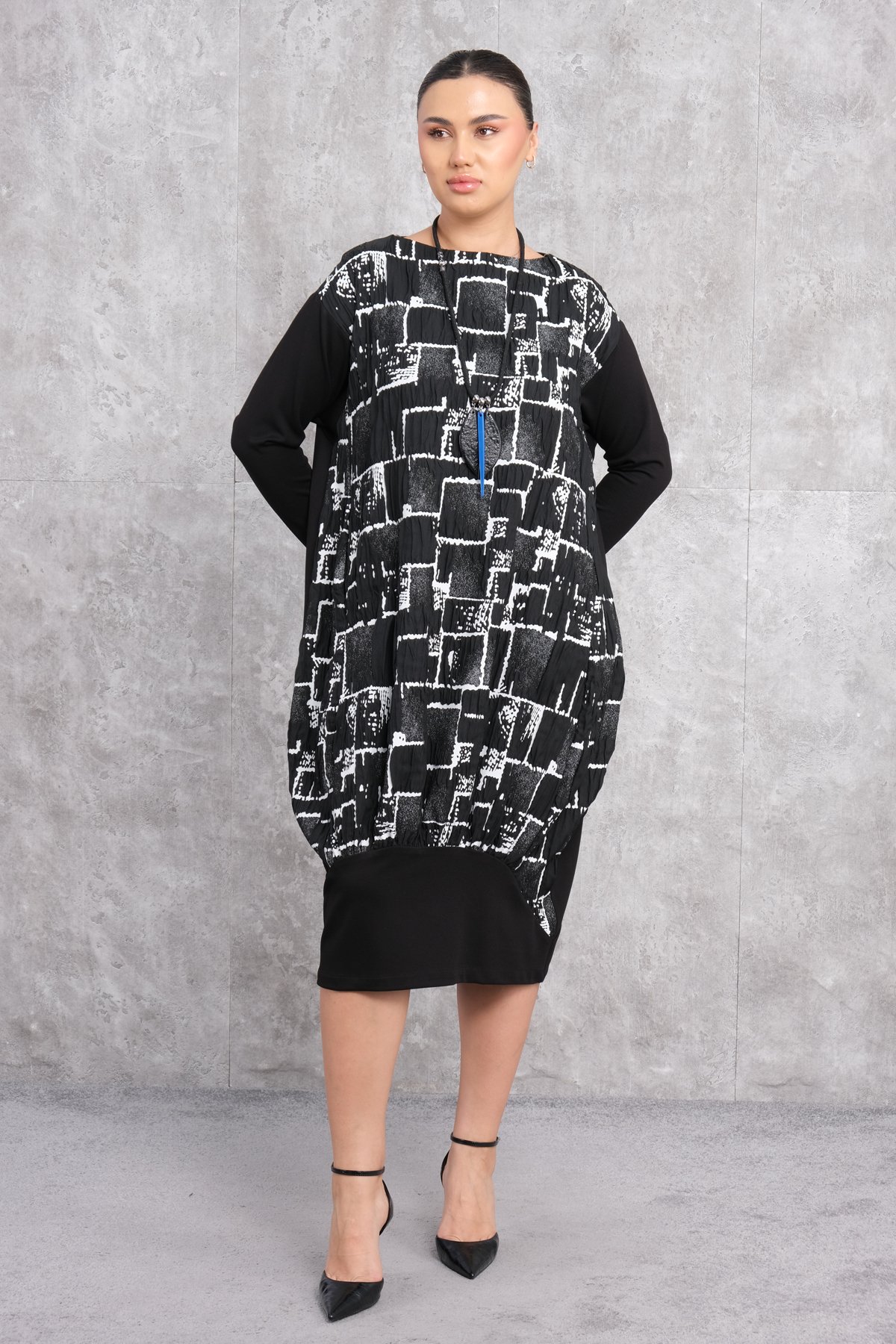Plus Size Dress-Black