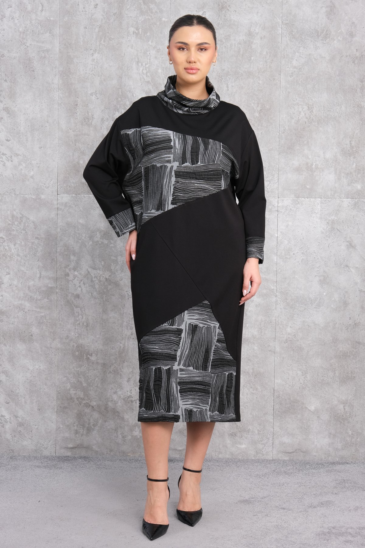 Plus Size Dress-Black