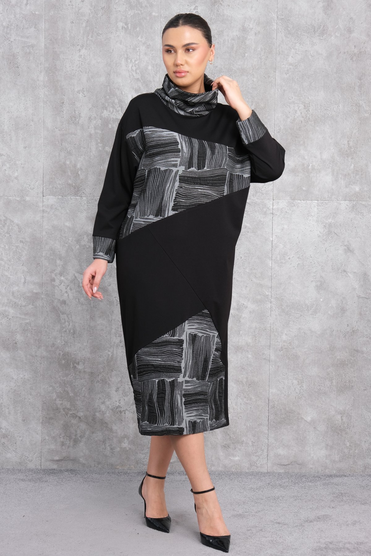 Plus Size Dress-Black