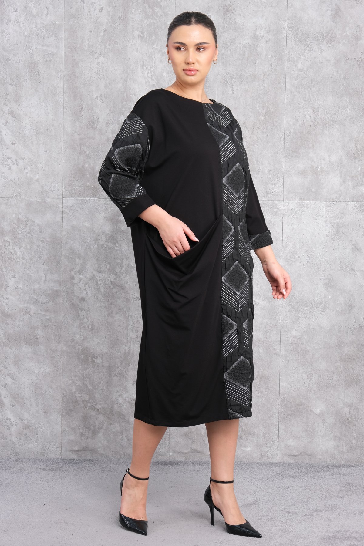 Plus Size Dress-Black
