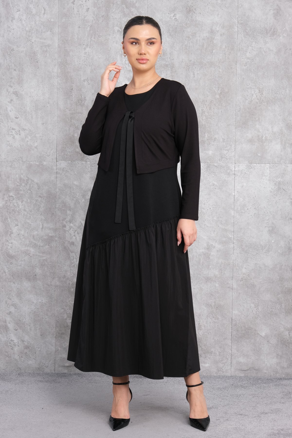 Plus Size Dress-Black