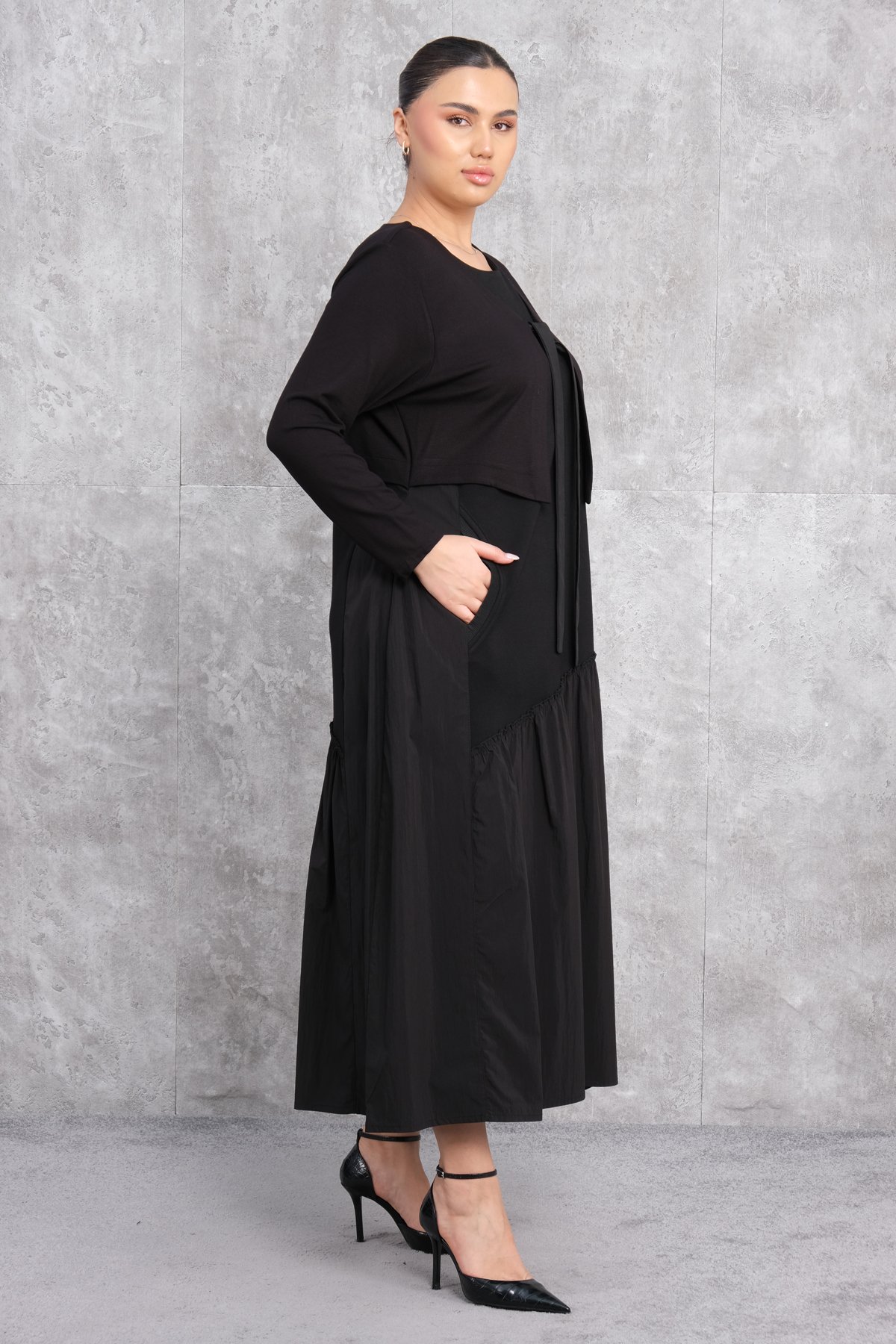 Plus Size Dress-Black