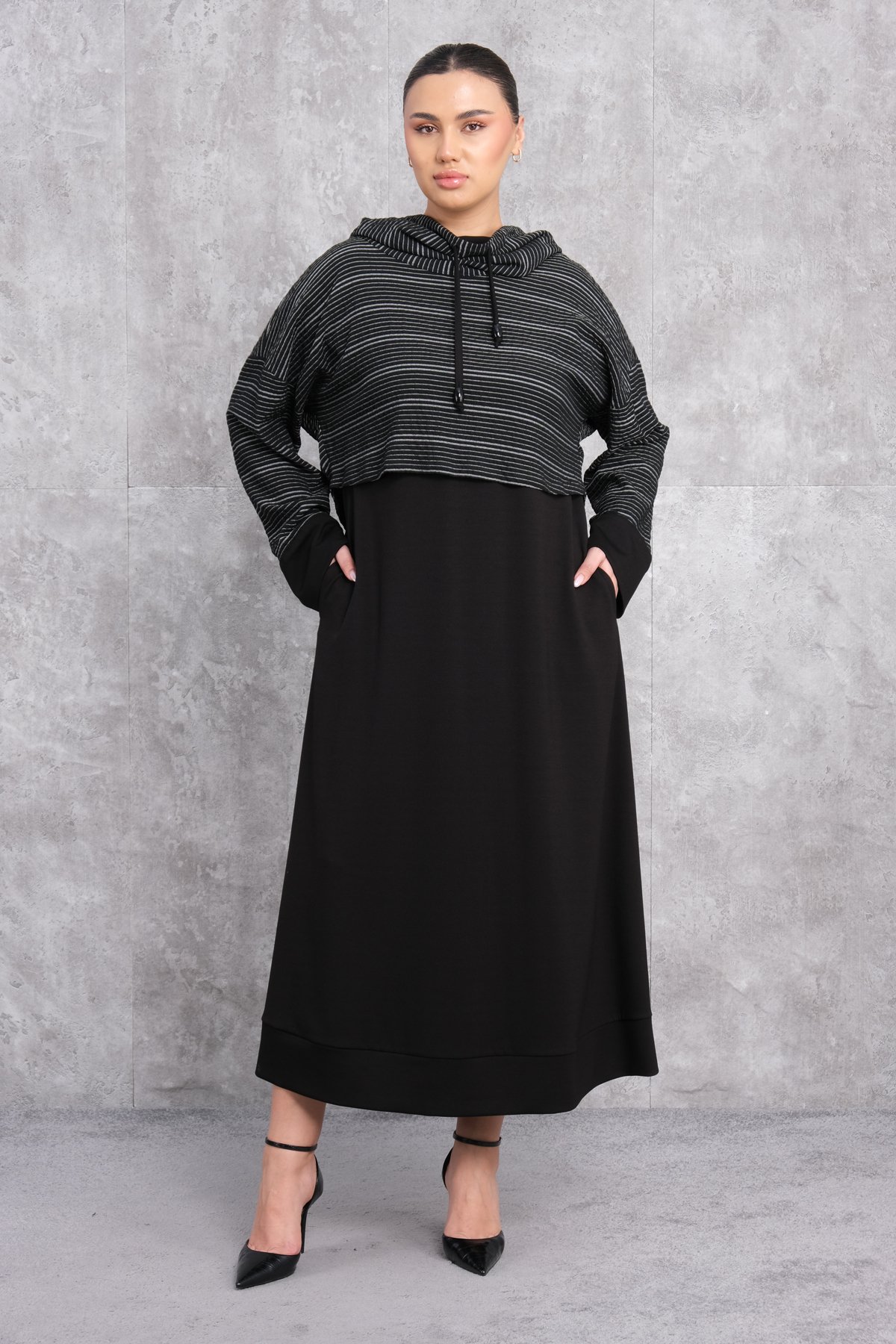 Plus Size Dress-Black