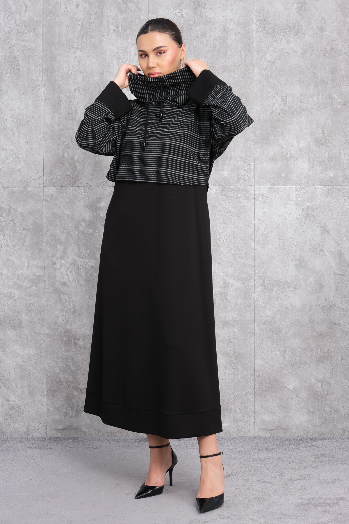 Plus Size Dress-Black