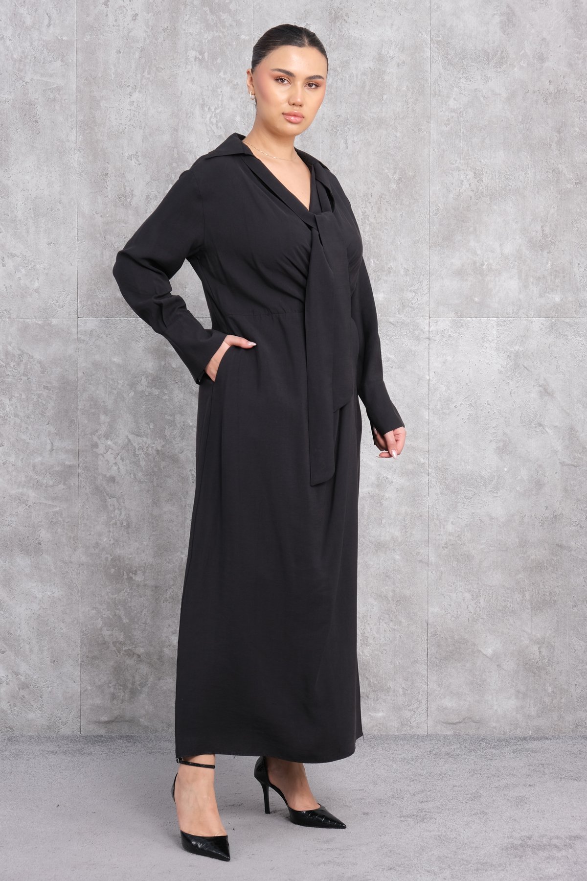 Plus Size Dress-Black