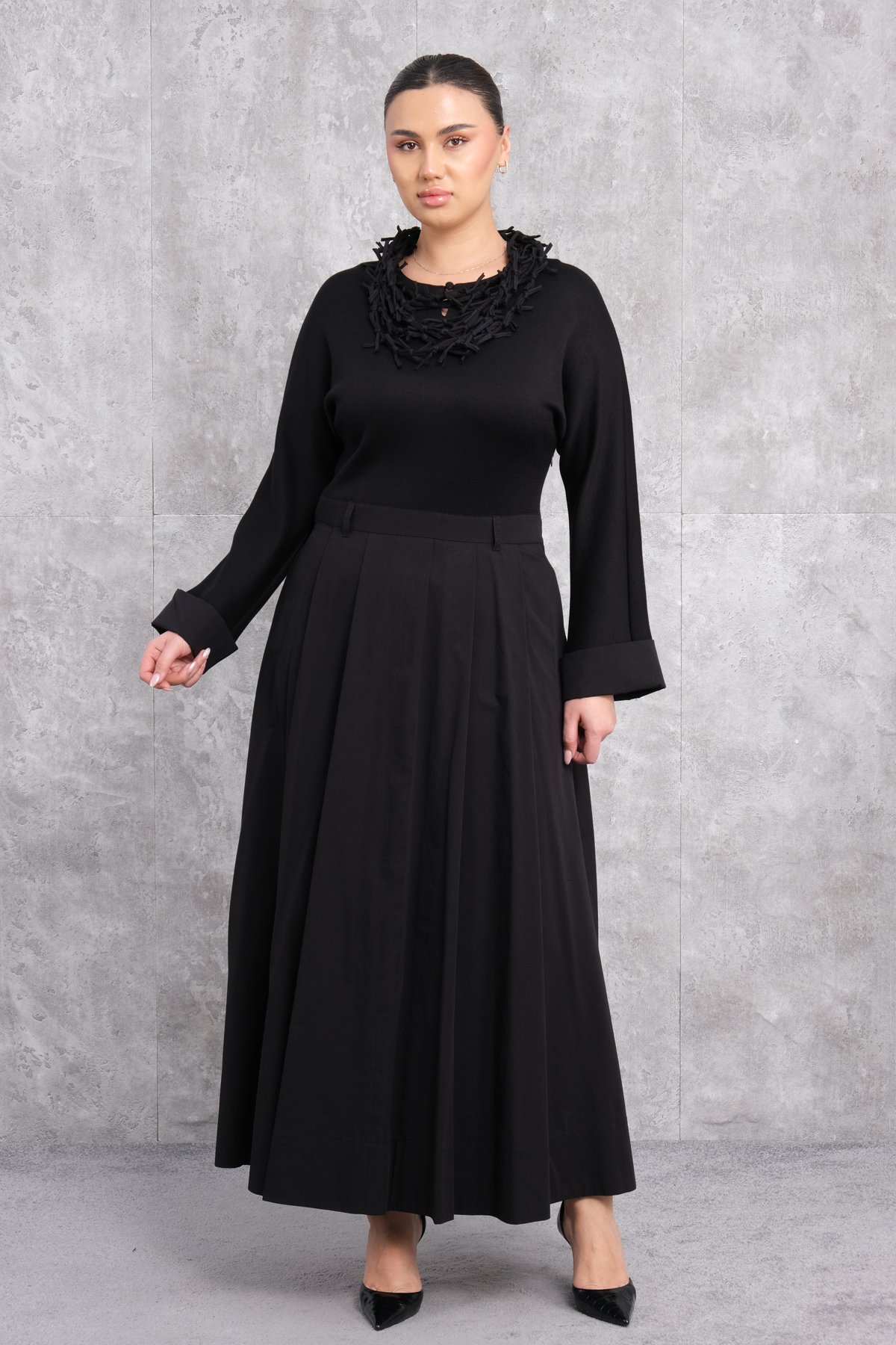 Plus Size Dress-Black
