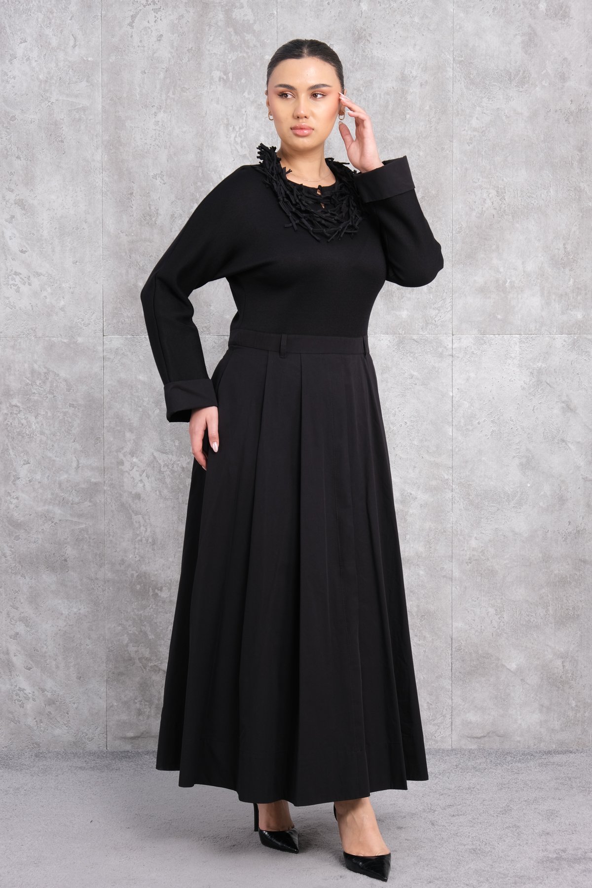 Plus Size Dress-Black