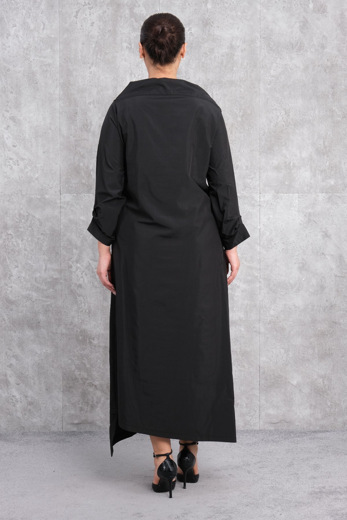 Büyük Beden Elbise-Siyah