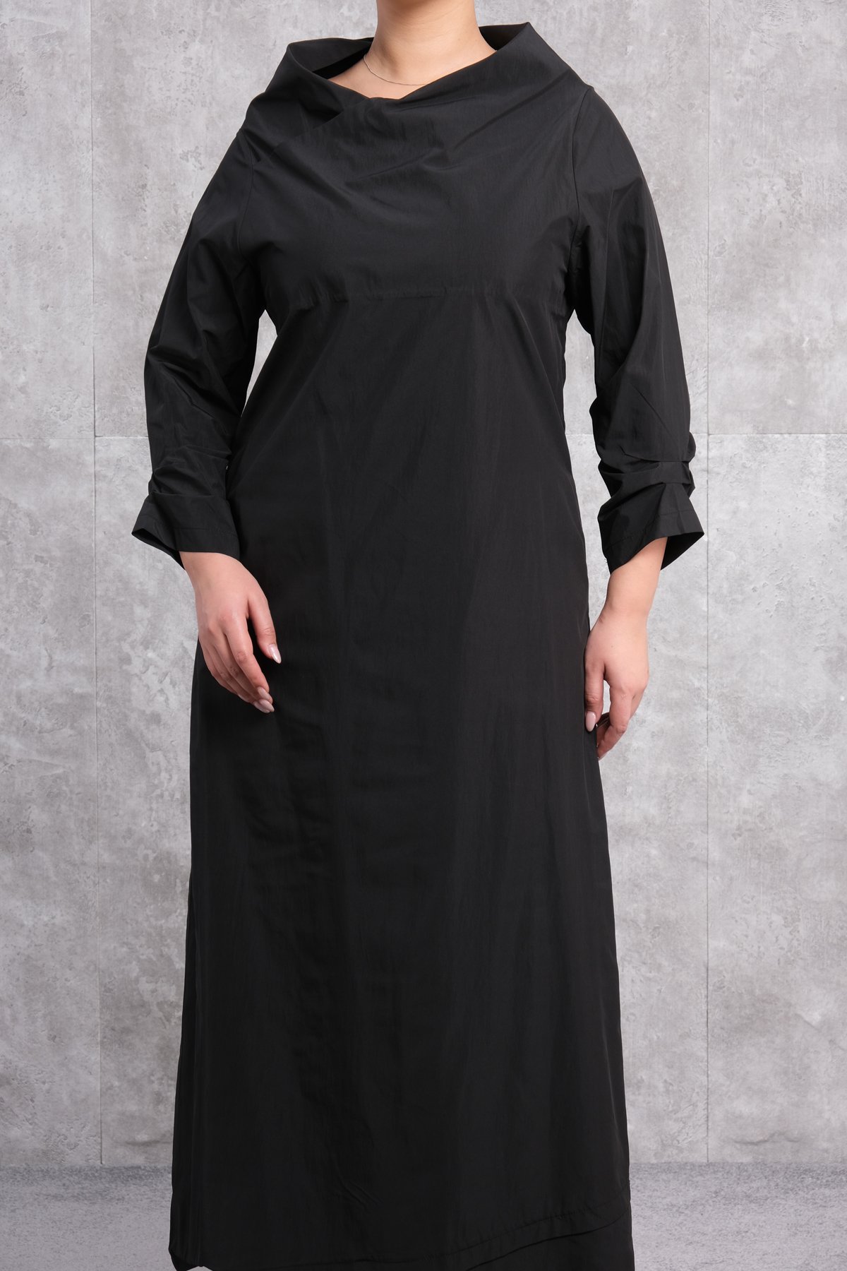 Büyük Beden Elbise-Siyah