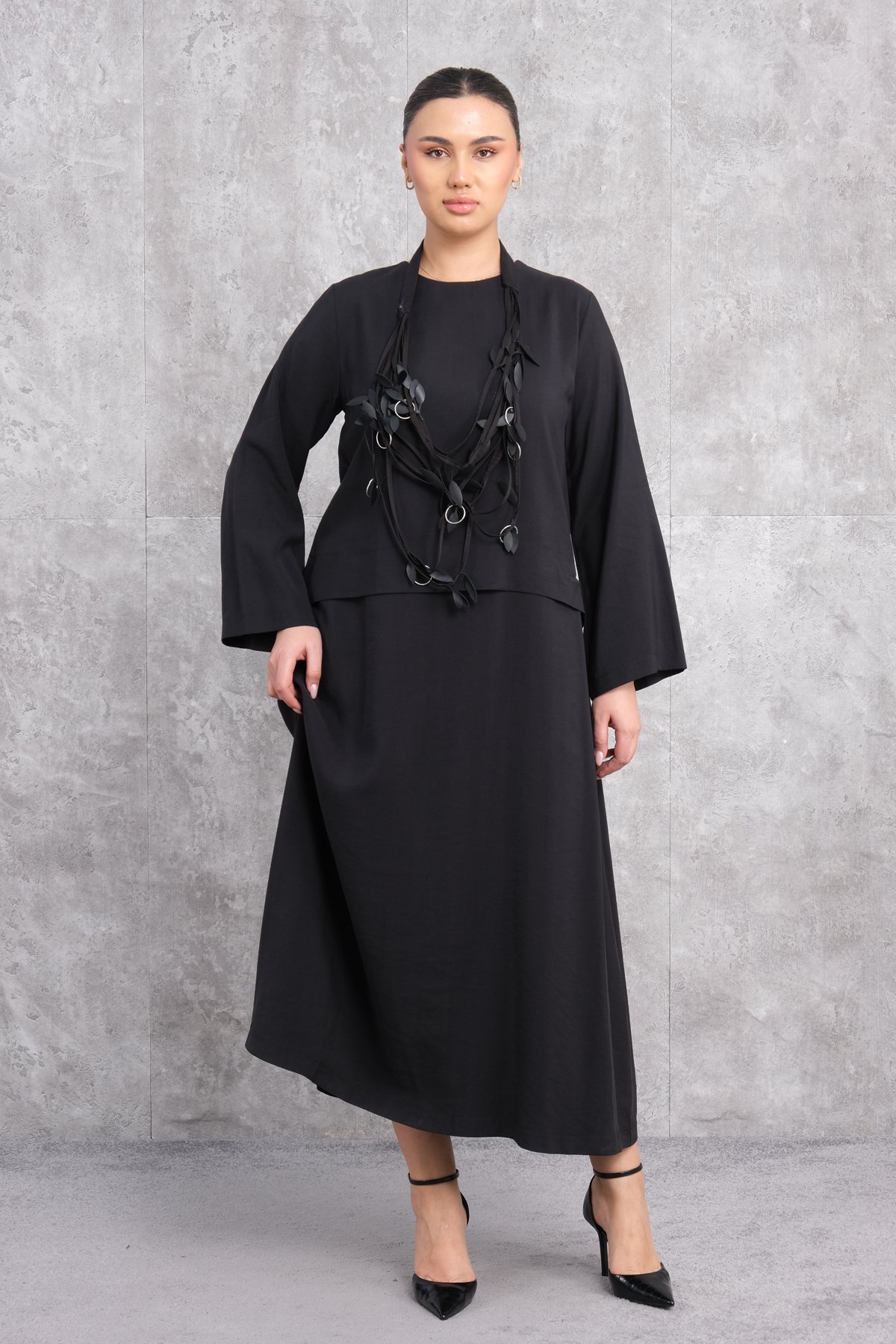 Plus Size Dress-Black