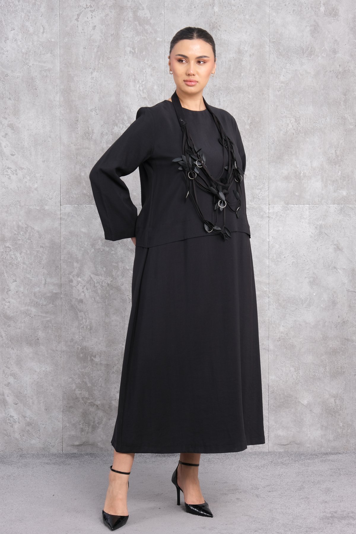 Plus Size Dress-Black