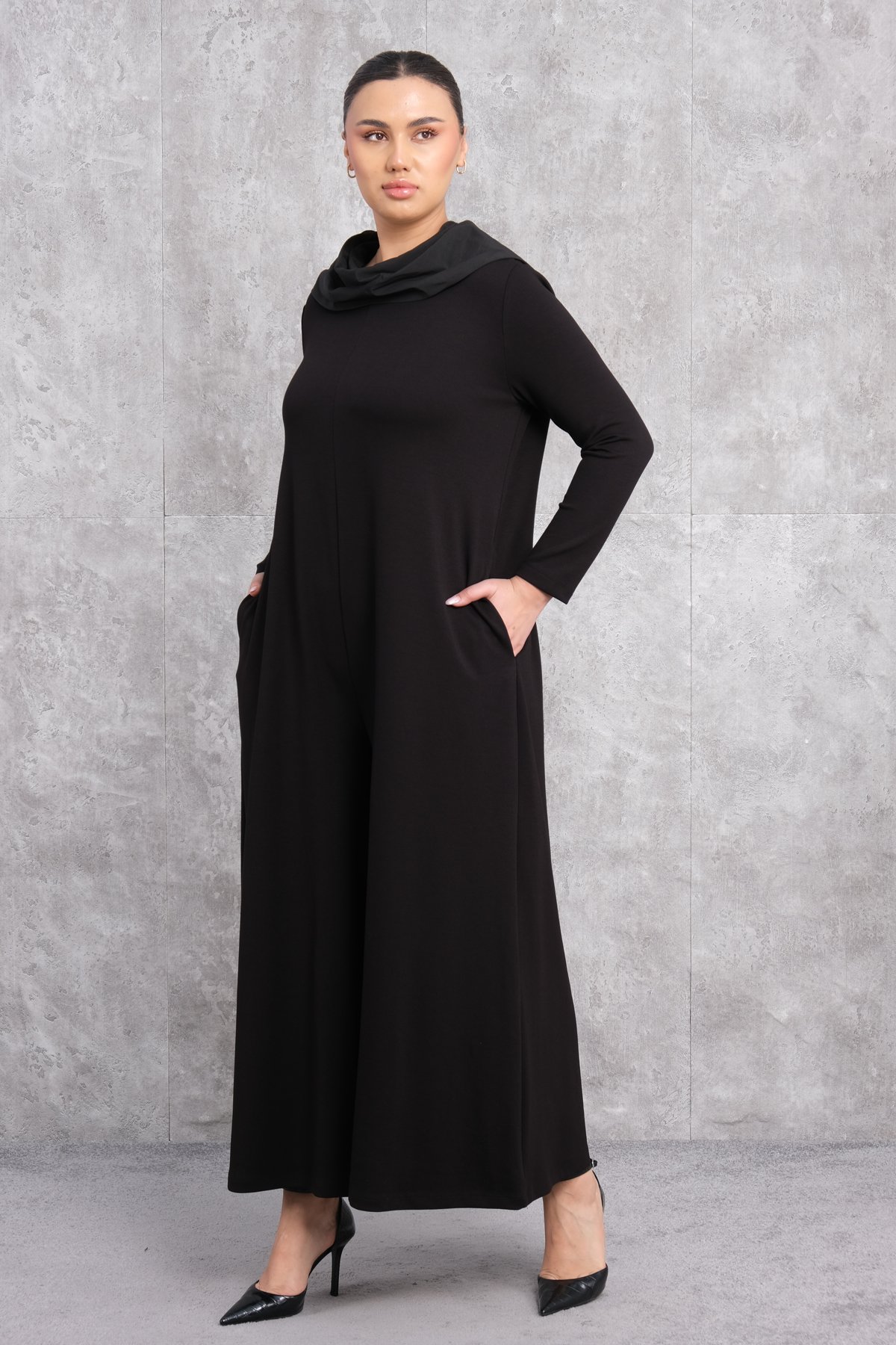 Plus Size Jumpsuit-Black