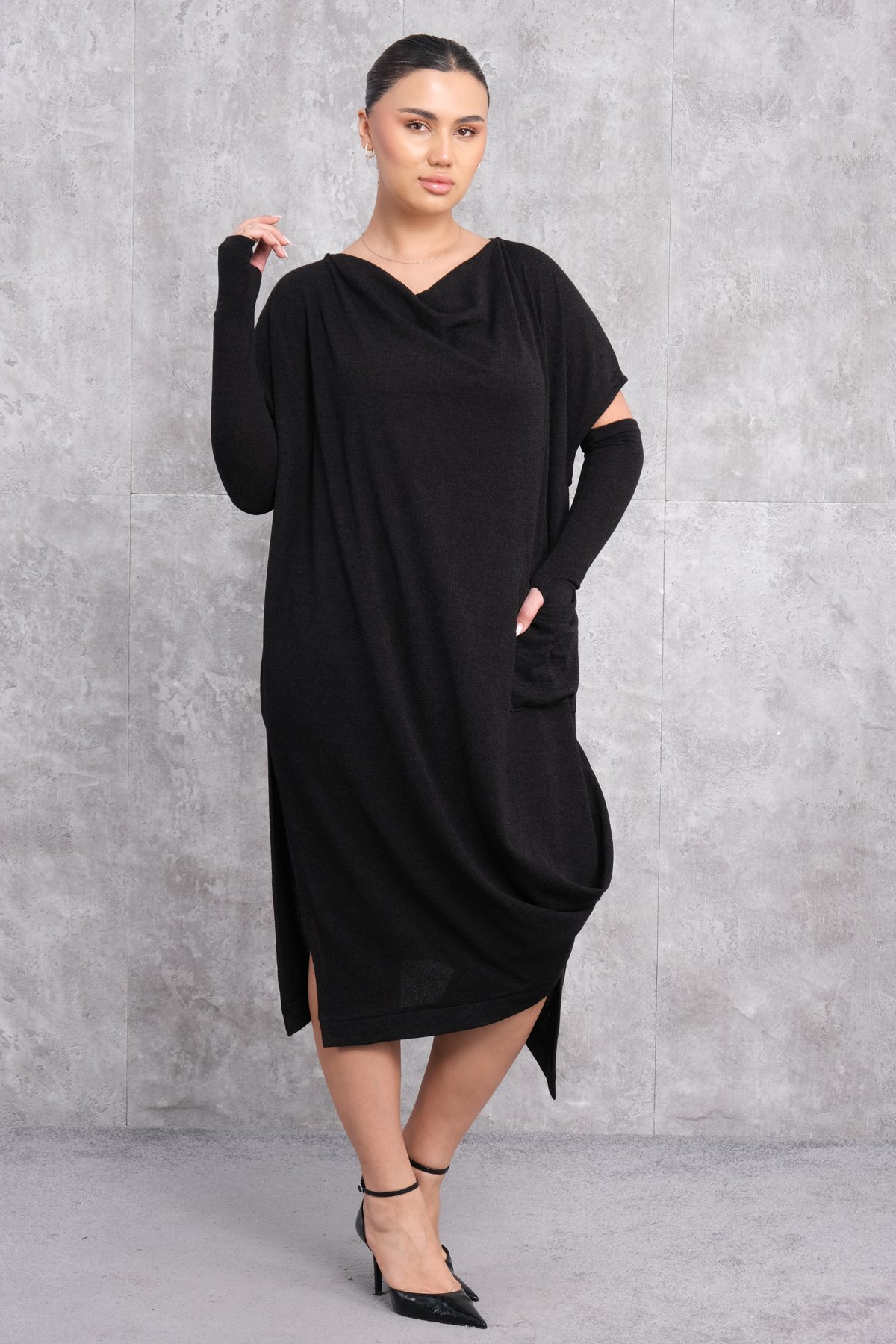Plus Size Dress-Black