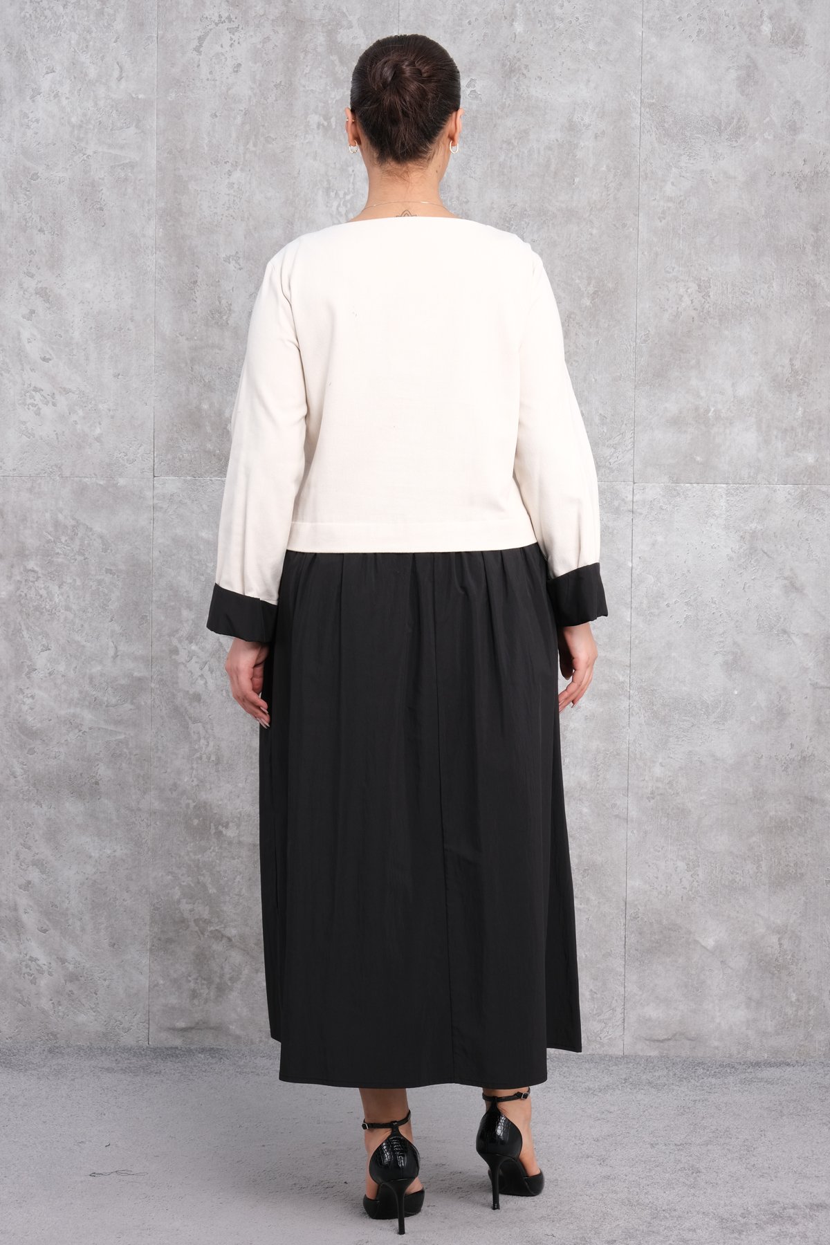 Plus Size Dress-Beige