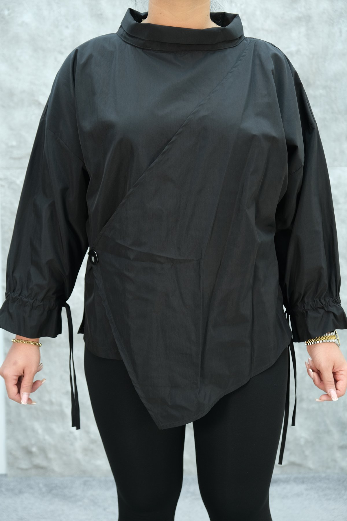 Plus Size Tunic-Black