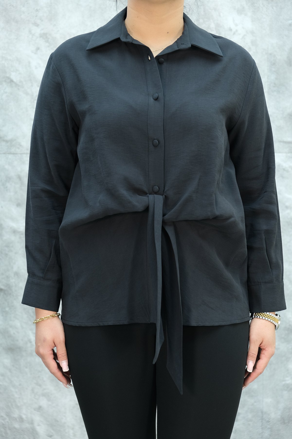 Plus Size Blouse-Black