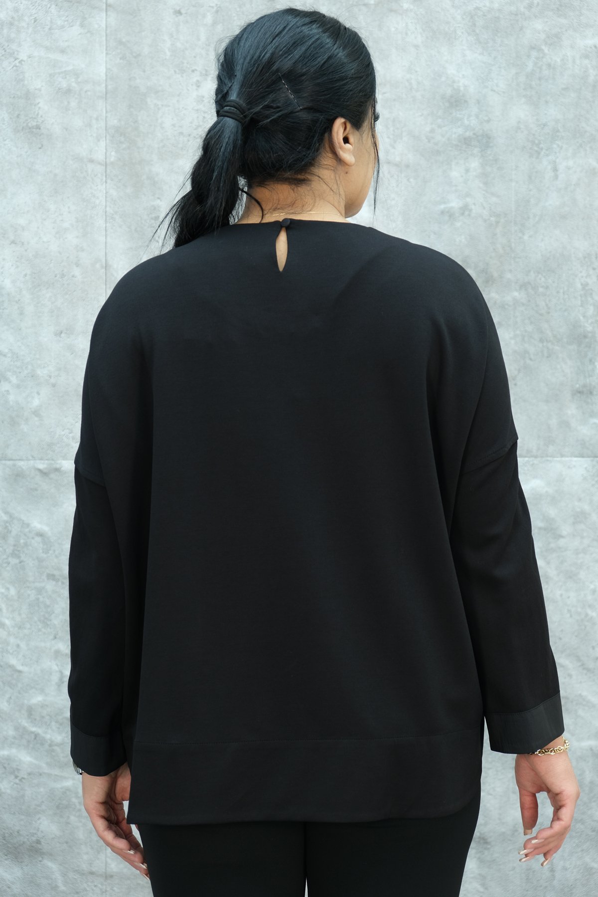 Plus Size Blouse-Black