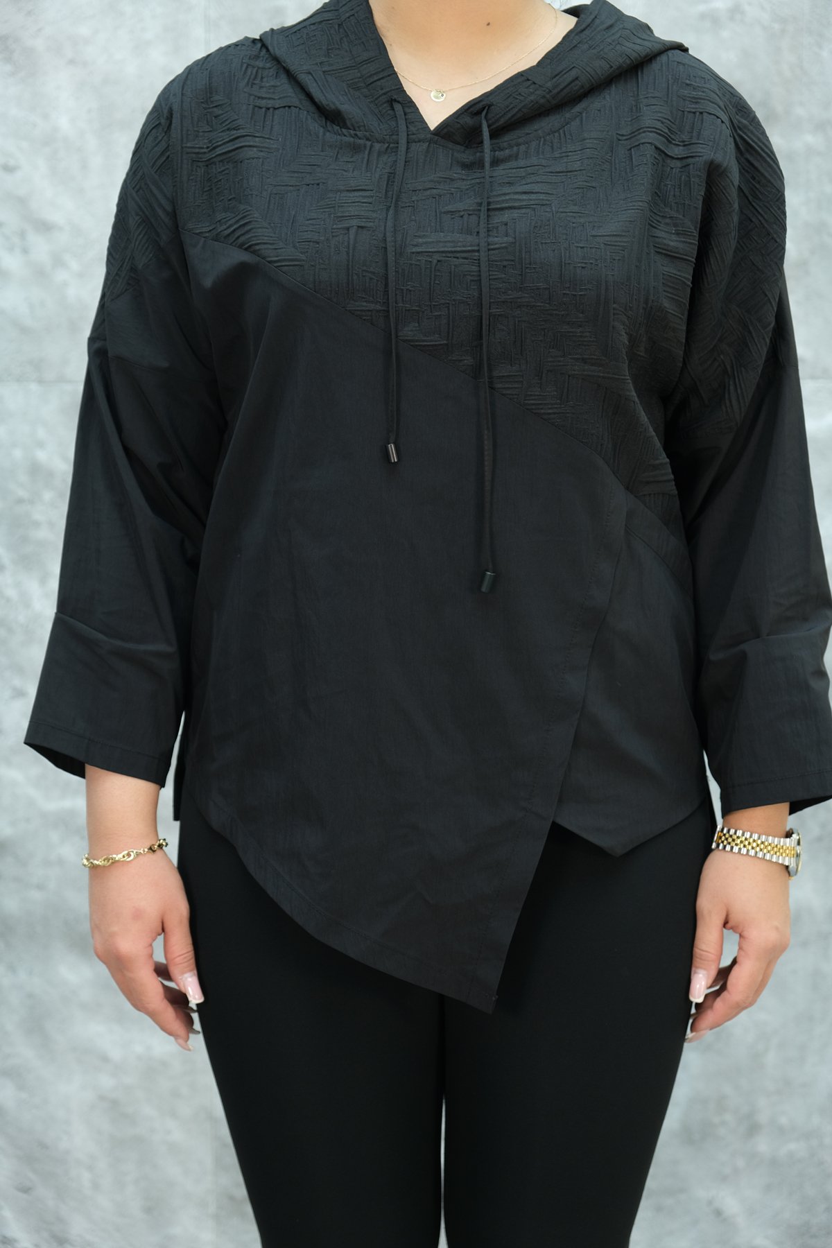 Plus Size Tunic-Black