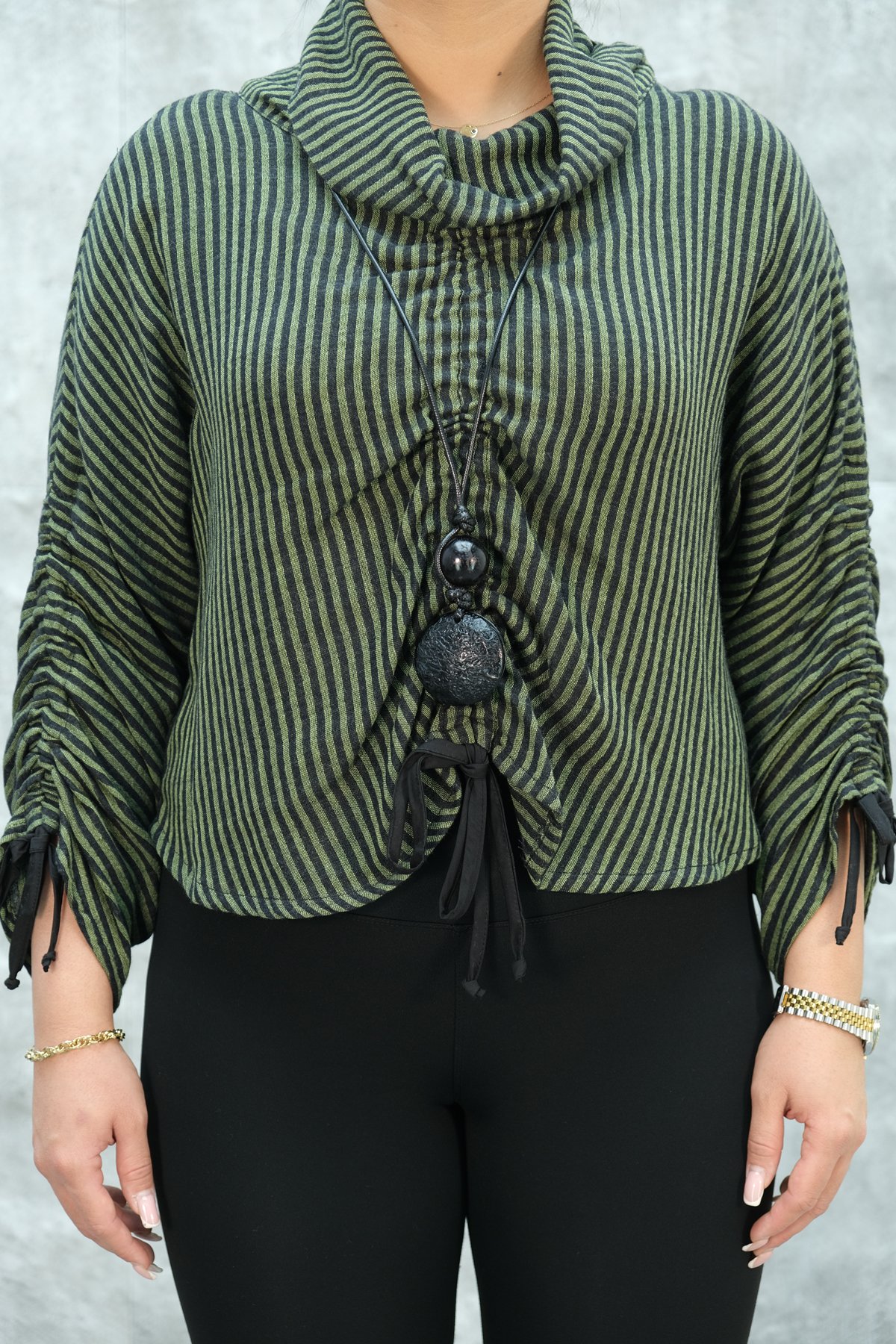 Plus Size Blouse-Green