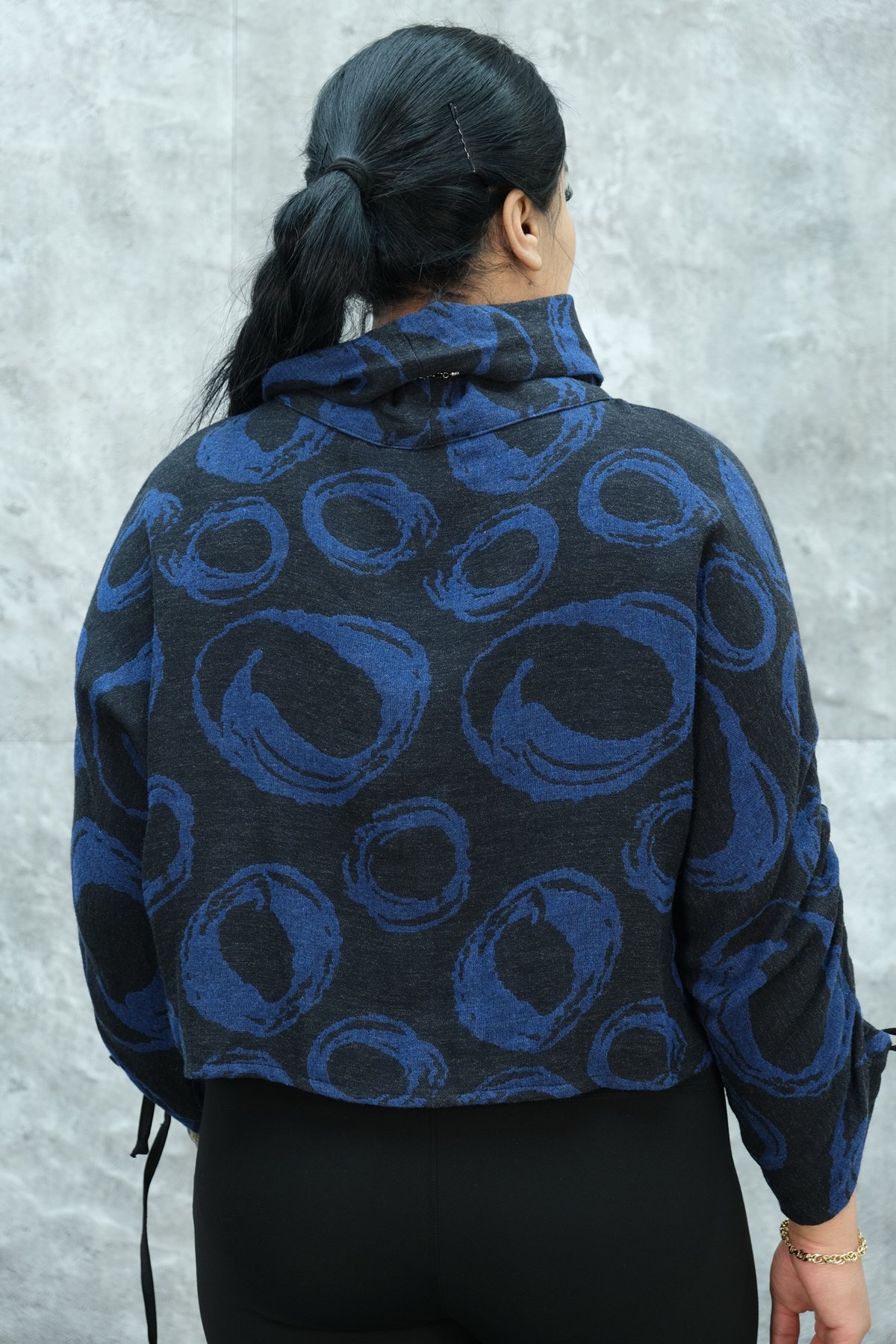 Plus Size Blouse-Bright Blue