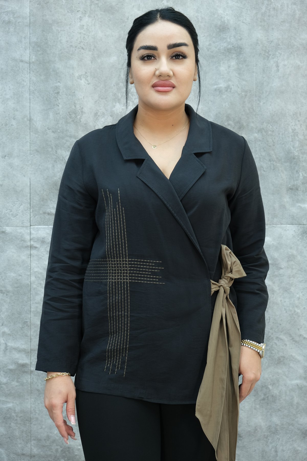 Plus Size Jacket-Black