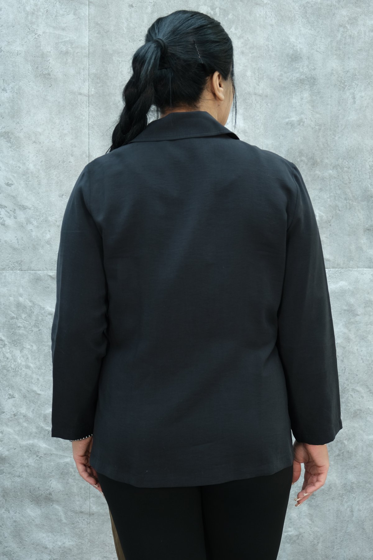 Plus Size Jacket-Black