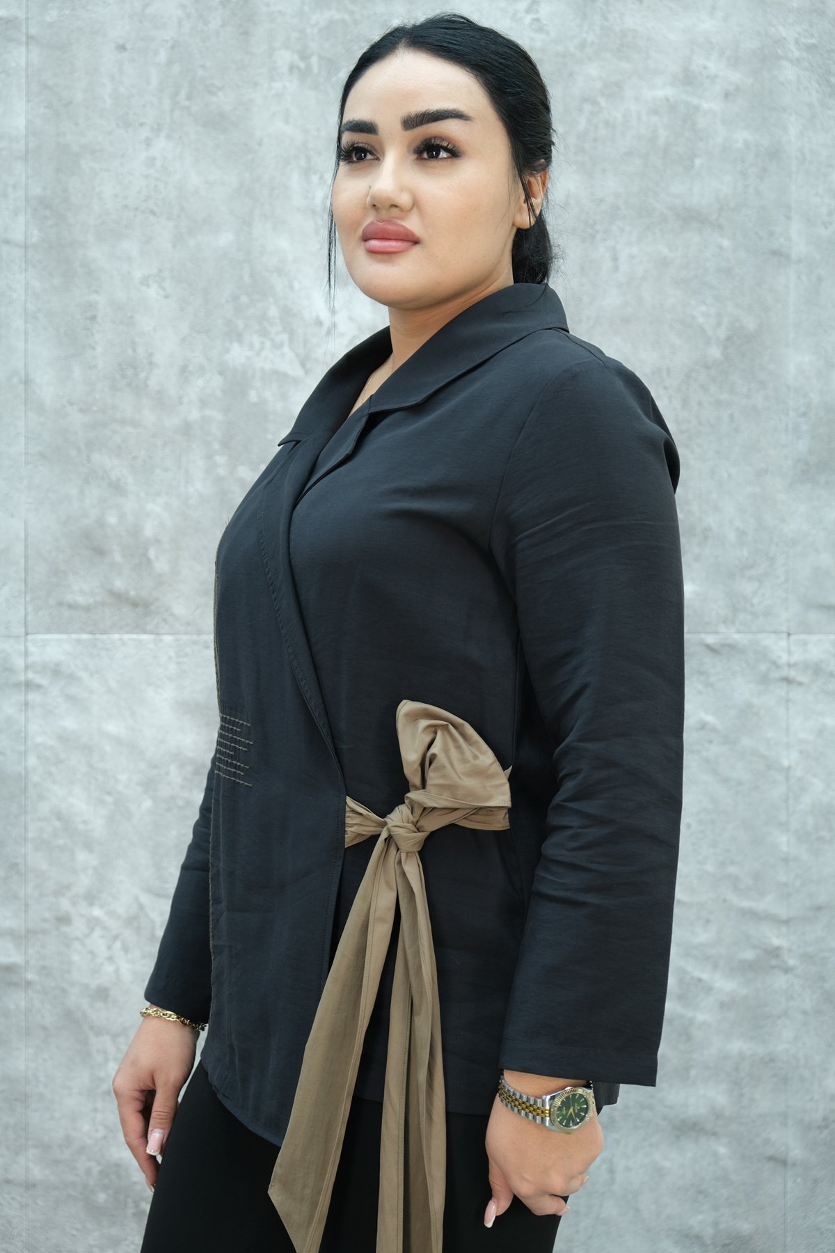 Plus Size Jacket-Black