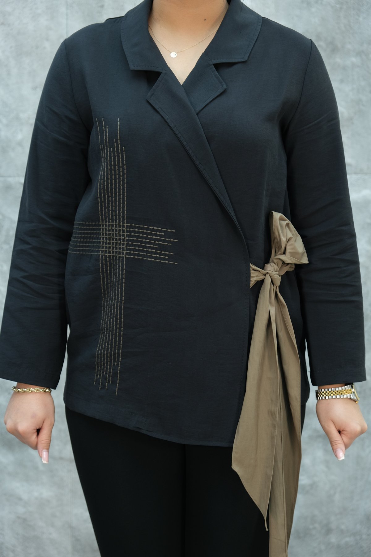 Plus Size Jacket-Black