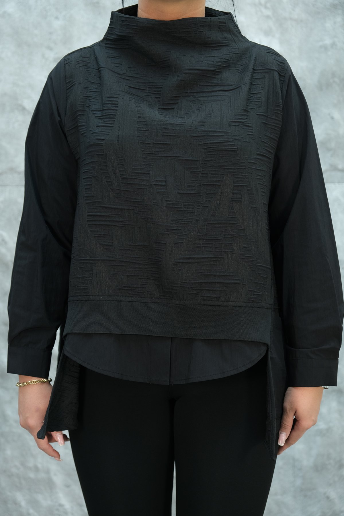 Plus Size Blouse-Black