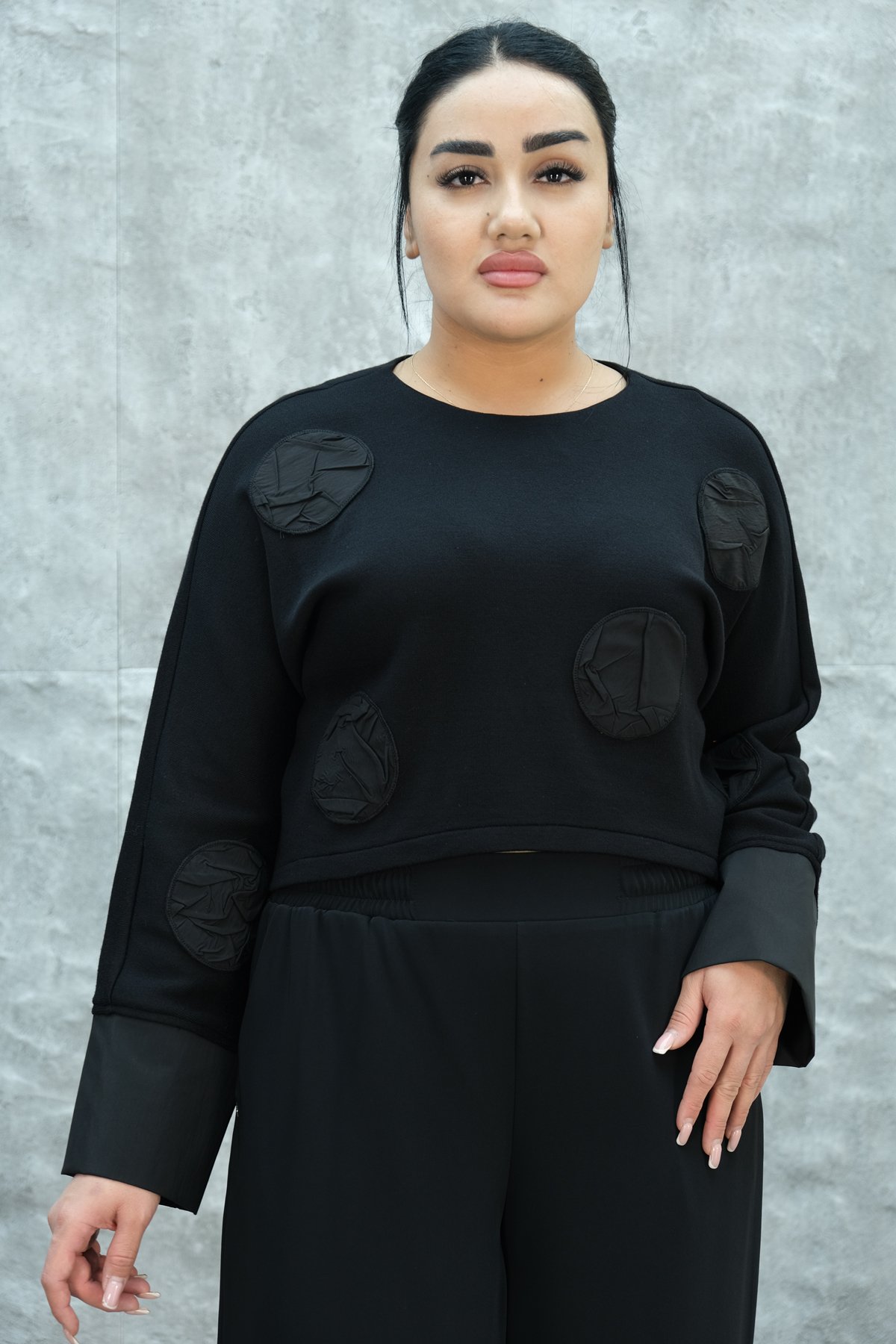 Plus Size Blouse-Black