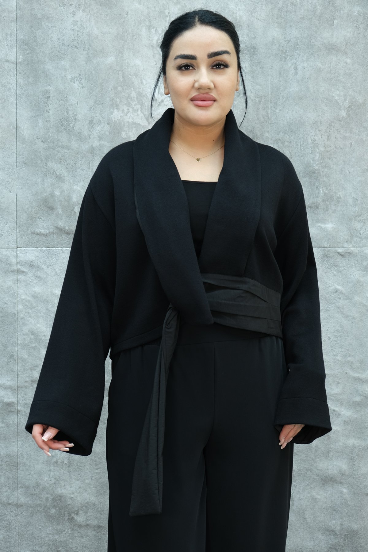 Plus Size Jacket-Black