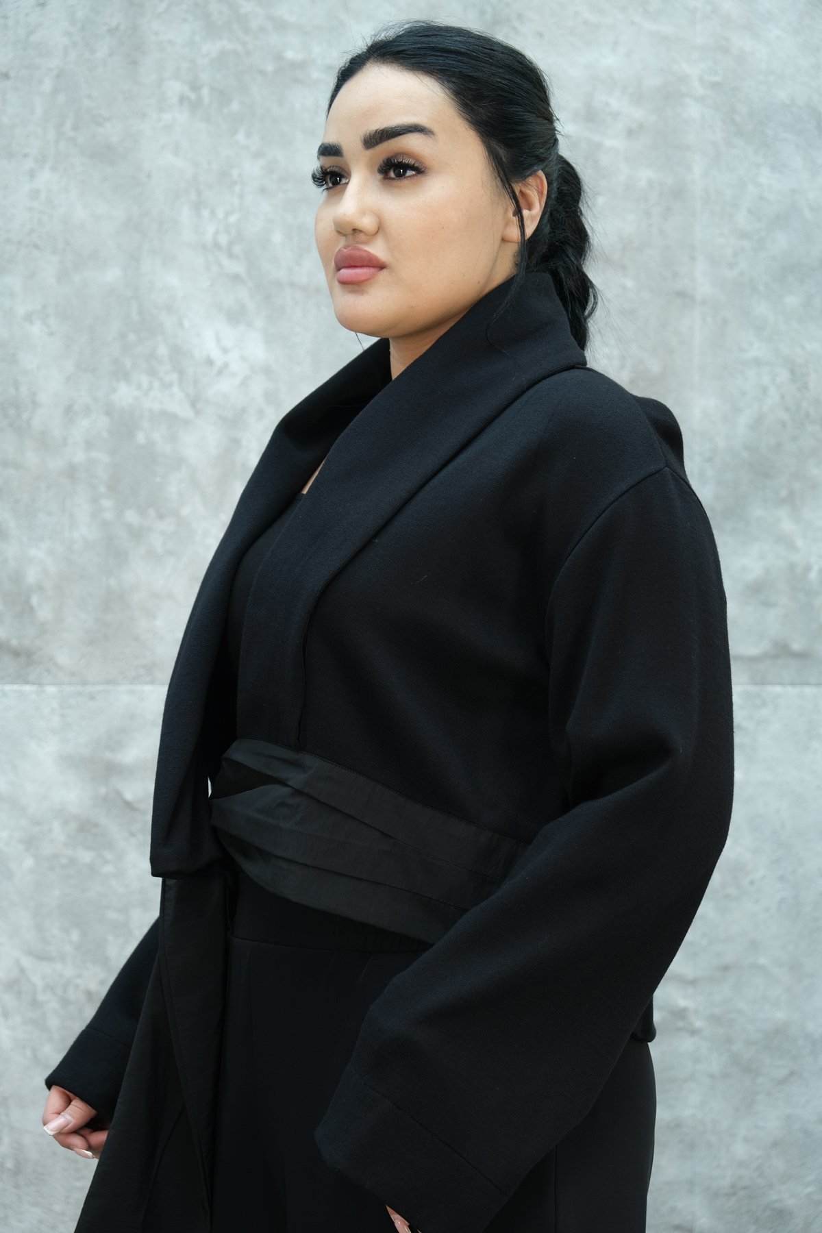 Plus Size Jacket-Black