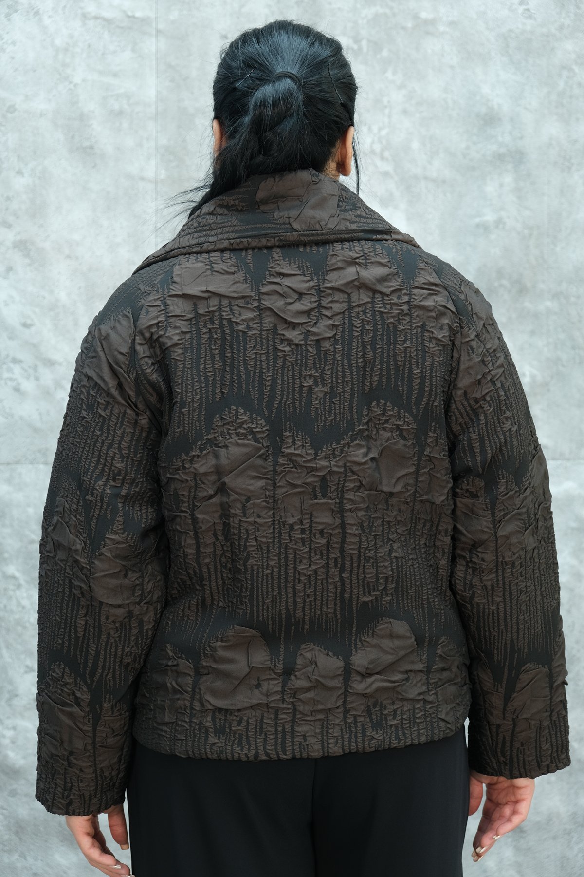 Plus Size Jacket-Brown