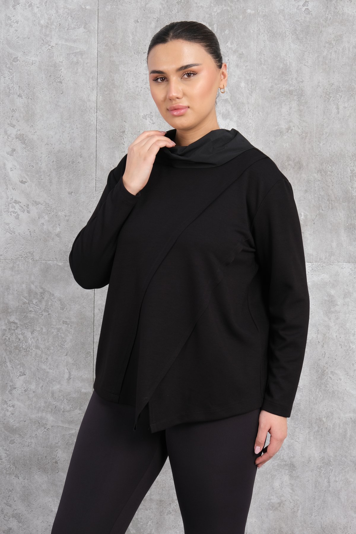 Plus Size Blouse-Black