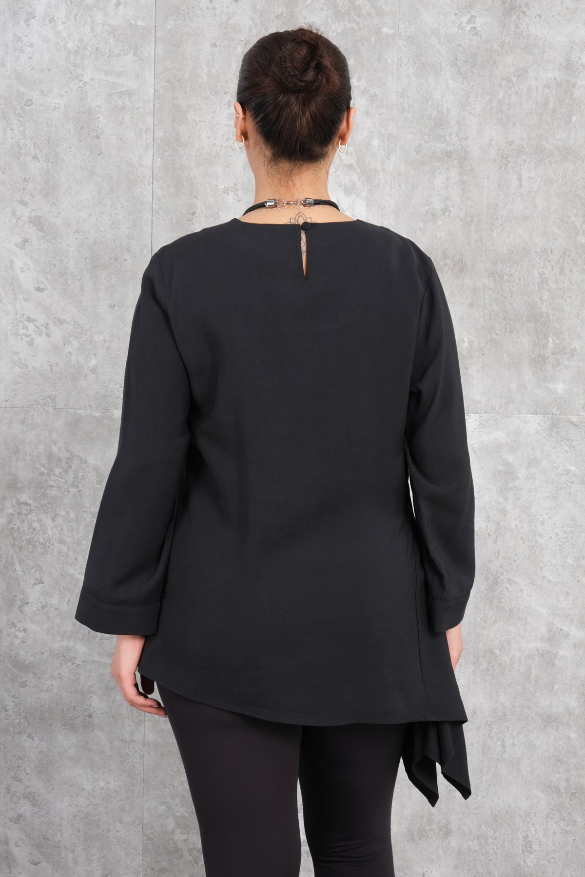 Plus Size Tunic-Black