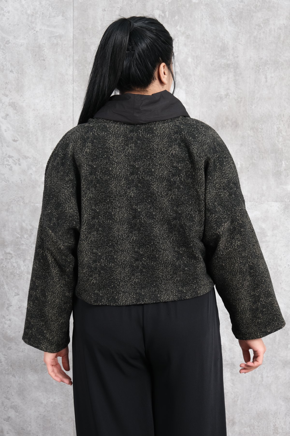 Plus Size Jacket-Khaki