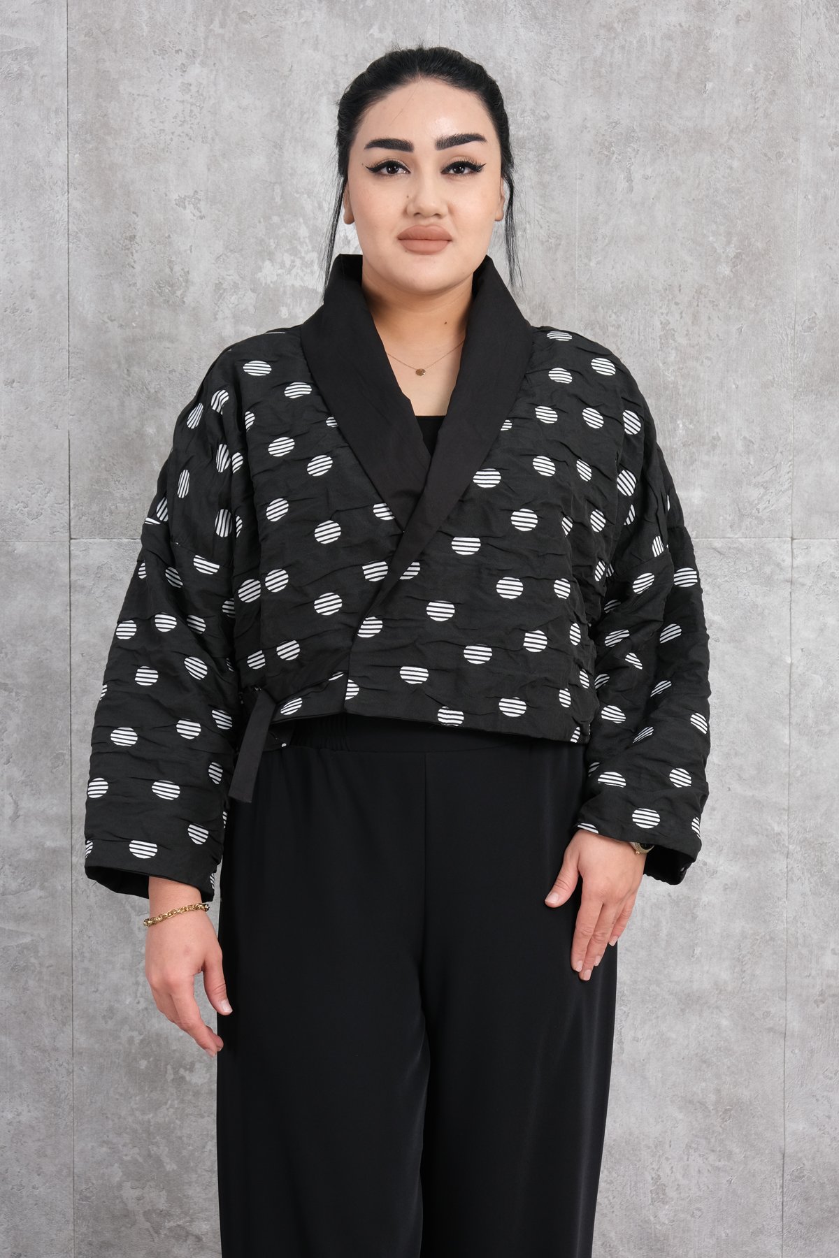 Plus Size Jacket-Black