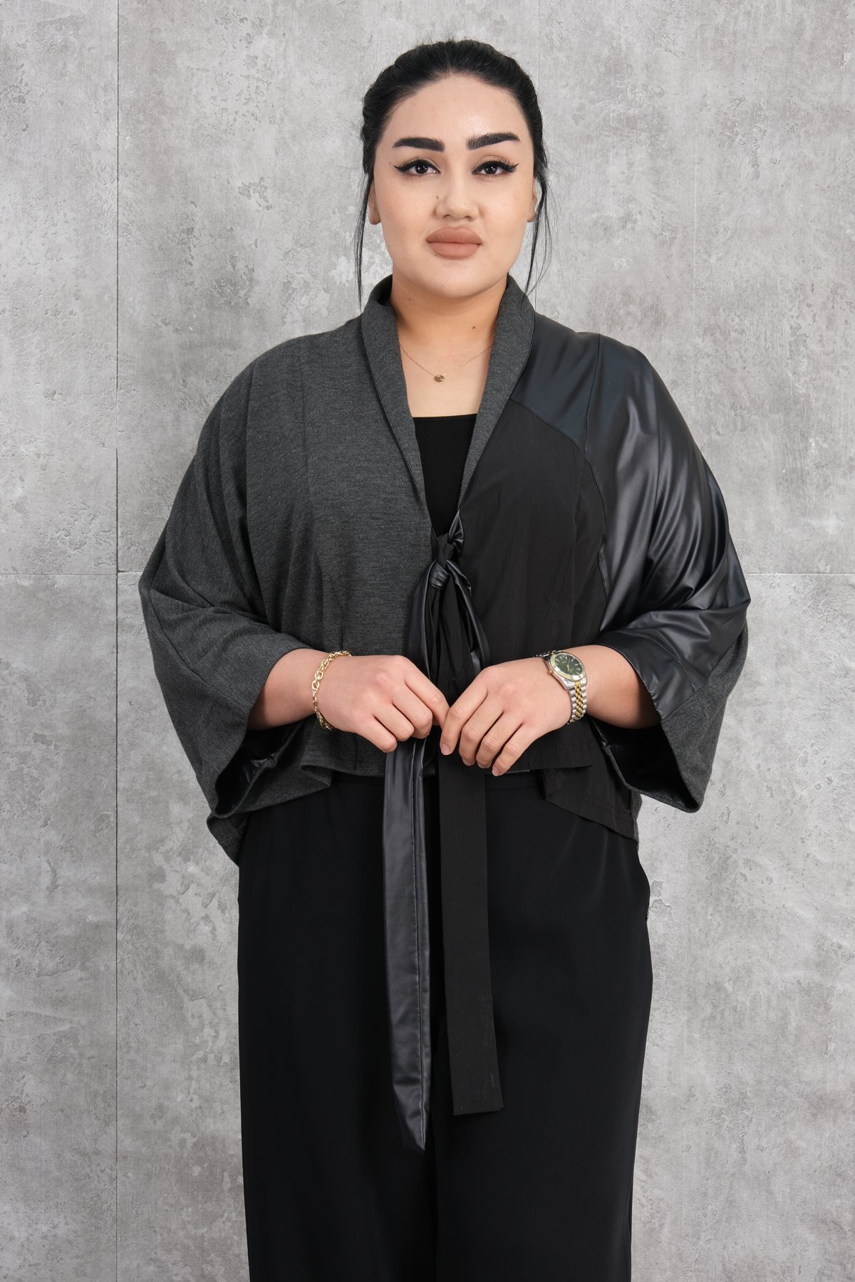Plus Size Jacket-Anthracite