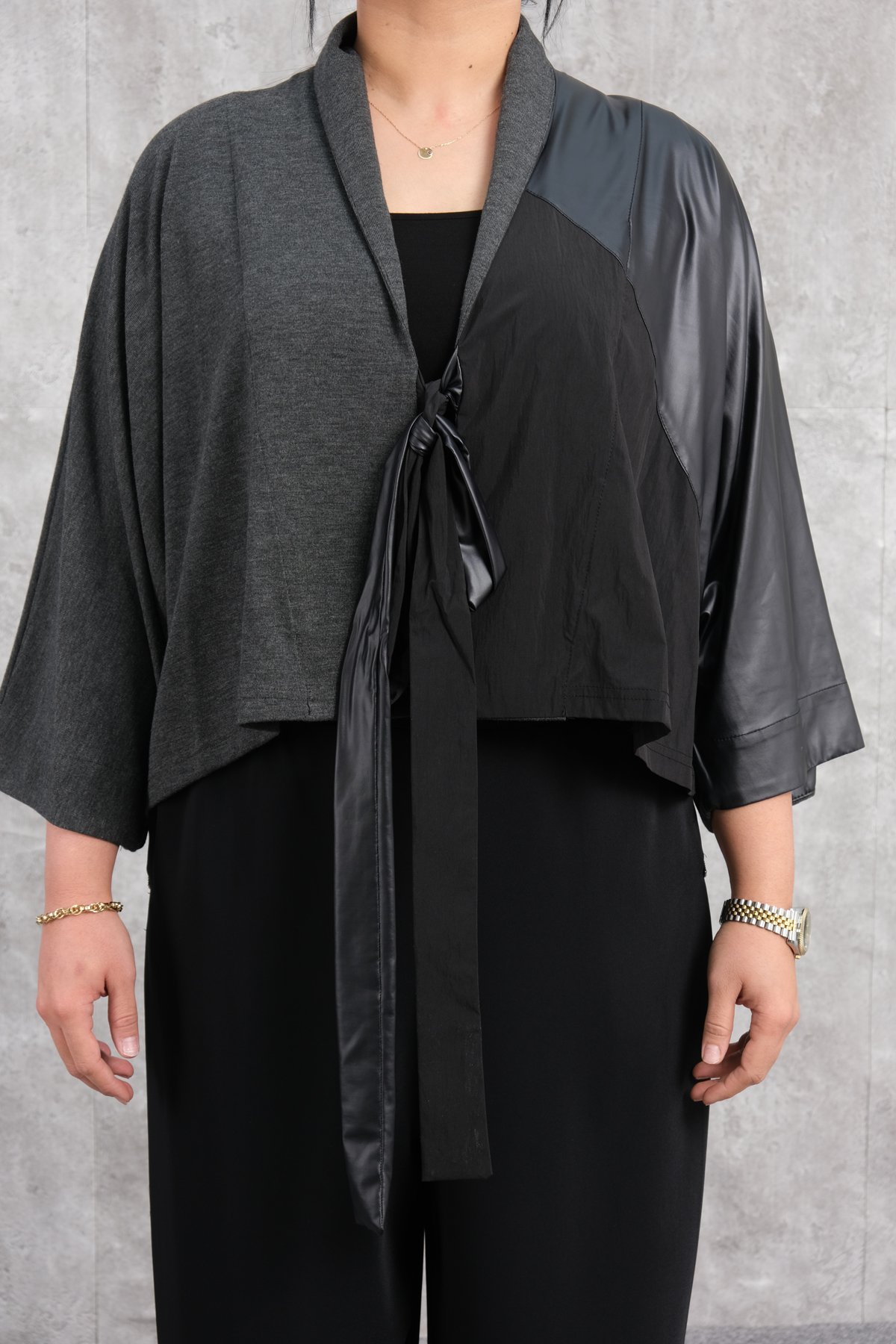 Plus Size Jacket-Anthracite