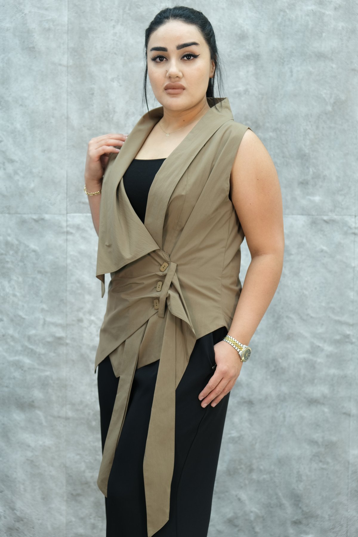 Жилет больших размеров-ВИЗОНО