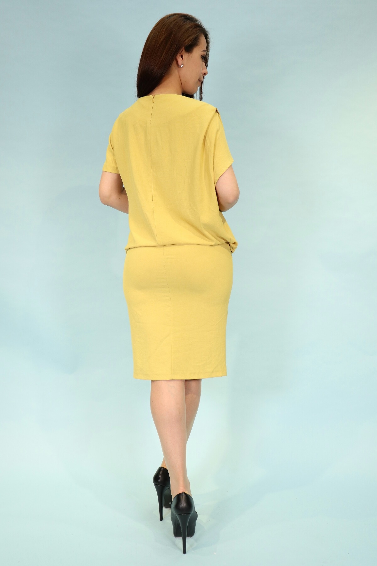 Повседневные платья миди-Желтый