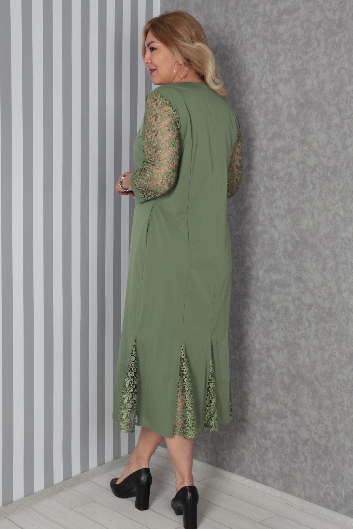 Casual Long Dresses-Khaki