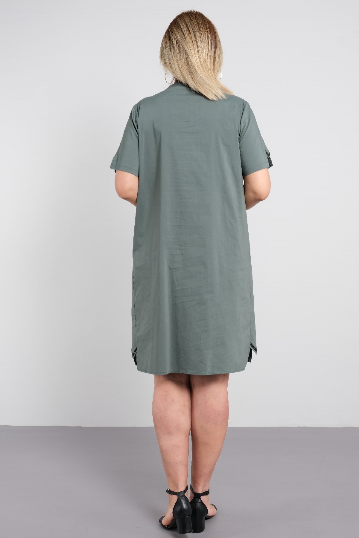Casual Dresses-Petrol Green