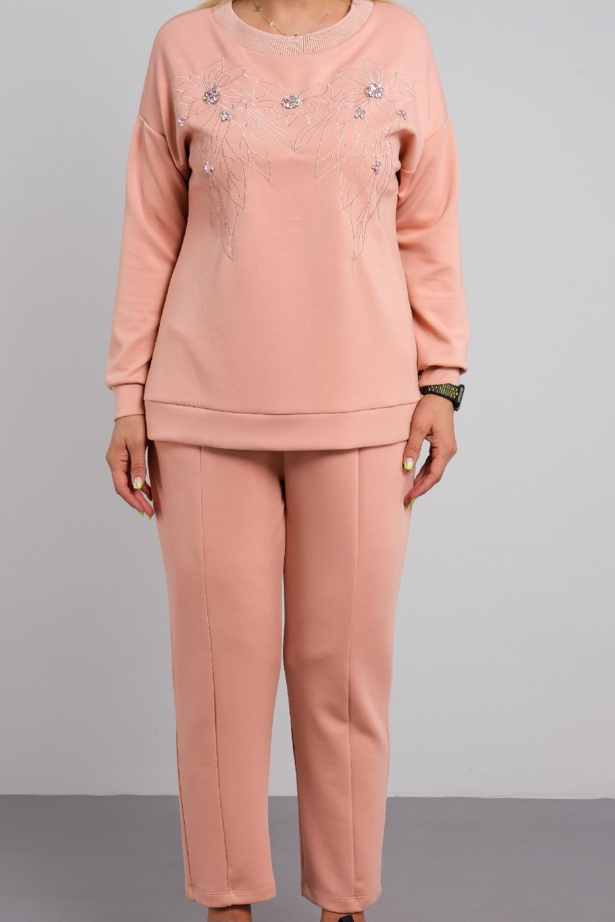 Two-Piece Suit-powder pink